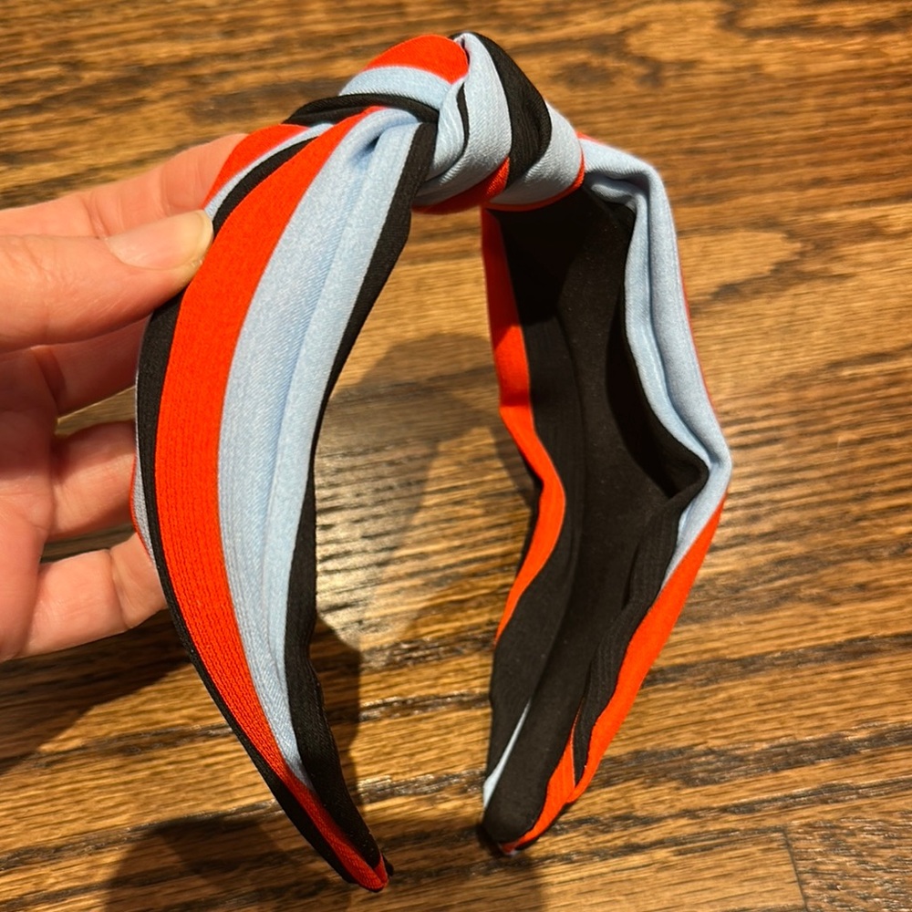 Striped Red and Black Hairband